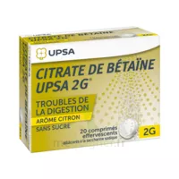 Citrate De Betaïne Upsa 2 G Comprimés Effervescents Sans Sucre Citron 2t/10 à Saint Leu La Forêt