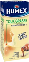 Humex 5 % Solution Buvable Expectorant Sans Sucre Adulte Fl/250ml à Saint Leu La Forêt
