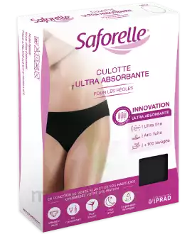 Saforelle Culotte Ultra Absorbante Règles Noire Tm à Saint Leu La Forêt