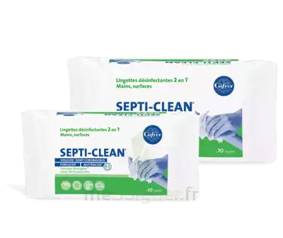 Septi-clean Lingette DÉsinfectante Paquet/70 à Saint Leu La Forêt